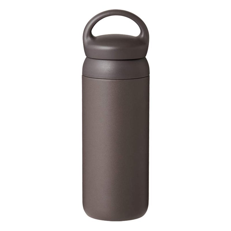KINTO 21096 Dayoff Tumbler, 16.9 fl oz (500 ml), Dark Gray, Double Wall Vacuum Construction, Thermal and Cold Insulation, Water Bottle - Image 1